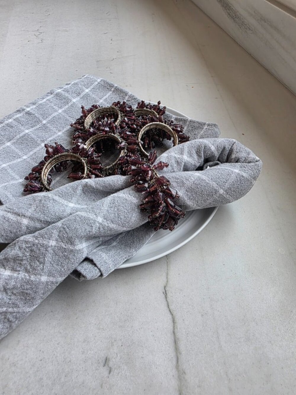 Beaded Napkins Rings - Picture 2 of 2